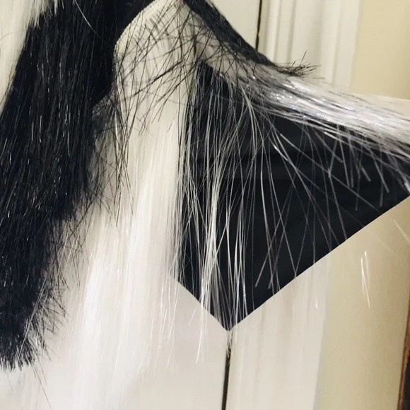 Fringe +Co Black And White Tinsel Jacket - Picture 7 of 12